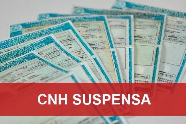 Documento de CNH suspensa